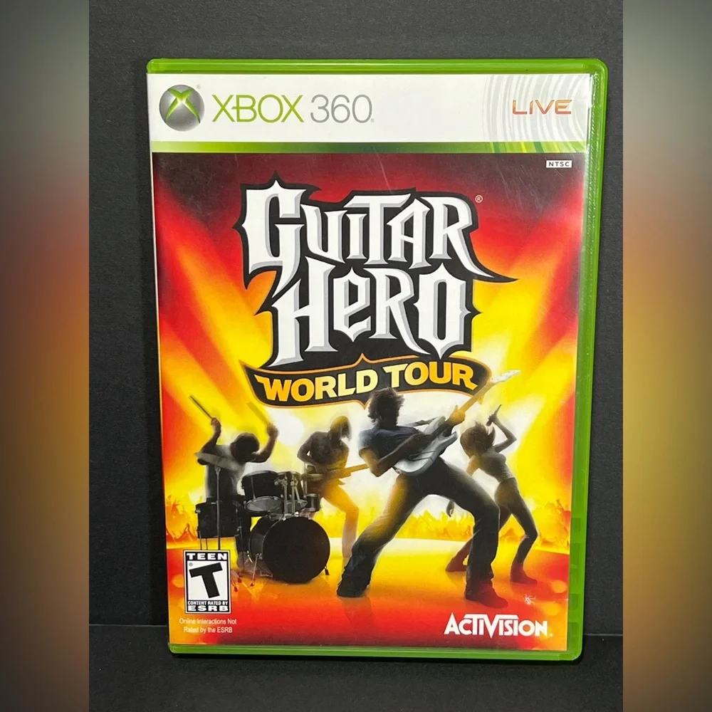 Guitar Hero World Tour Video Game Microsoft Xbox 360 CIB Complete Manual